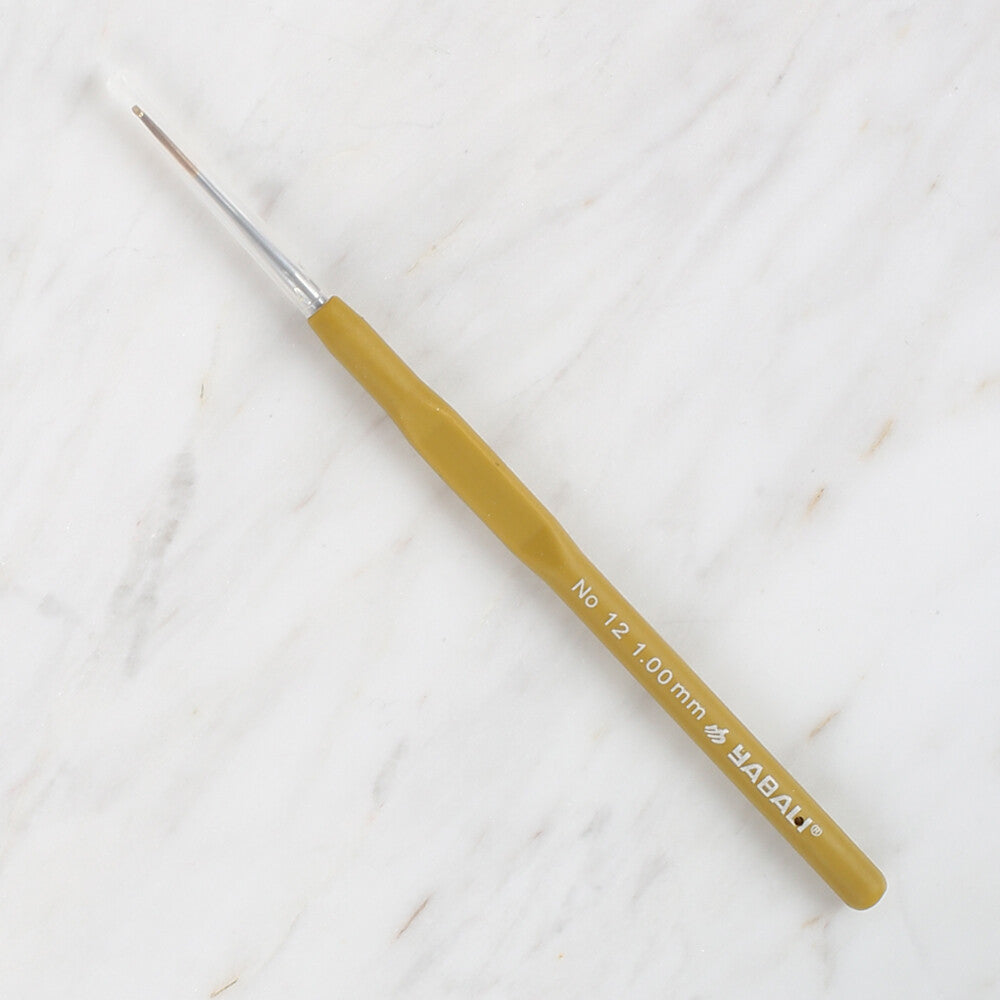 Yabalı Altın Uçlu Elastik Saplı Sarı Dantel Tığ No. 12 1.00mm